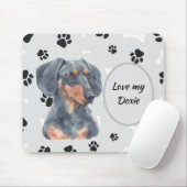 Liebe Mein Dackel Dog Pawprint Mousepad (Mit Mouse)