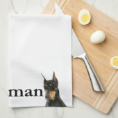 Liebe Mein Doberman Küchentuch (Viertel Falte)