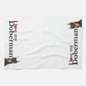 Liebe Mein Doberman Küchentuch (Horizontal)