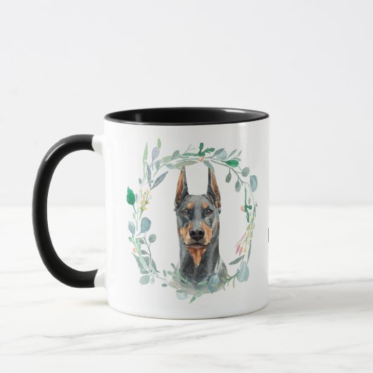 Liebe Mein Dobermann Kaffee Tasse (Links)