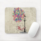 Liebe, mein Fahrrad mit Ballonen zu reiten, selbst Mousepad (Mit Mouse)