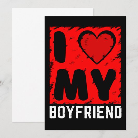 Liebe mein Freund Einladung (Vorne/Hinten)