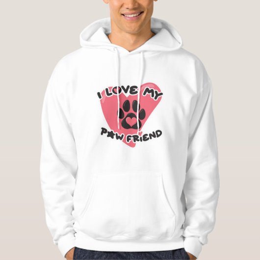 Liebe mein Freund - Valentinstag-Geschenk Hoodie (Vorderseite)