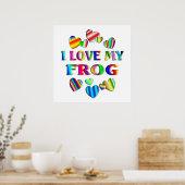 Liebe Mein Froschposter Poster (Küche)