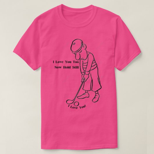 Liebe Mein Golfball T-Shirt (Design vorne)