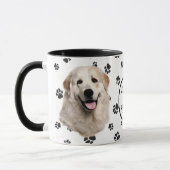 Liebe Mein großer Pyrenäen Dog Pawprint Tasse (Links)