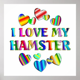 Liebe mein Hamster-Plakat Poster