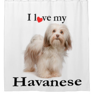 Liebe mein Havanese Duschvorhang