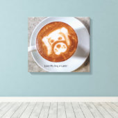 Liebe Mein Hund hat eine latte Leinwand (Insitu (Holzboden))