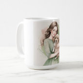 Liebe mein Hund, schön Kaffeetasse (Vorderseite Links)