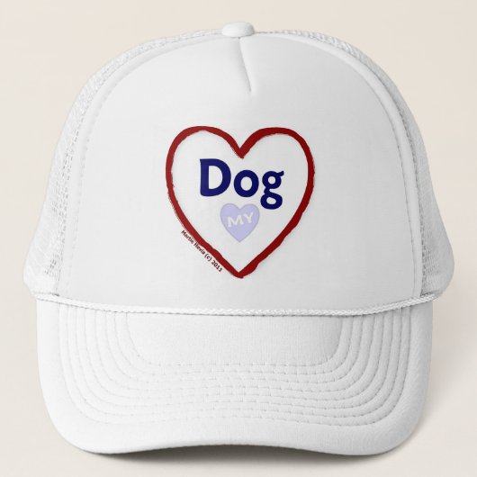 Liebe Mein Hund Truckerkappe (Vorderseite)