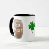 Liebe mein Irish Coffee Whiskey Barrel Kleeblatt Tasse (Vorderseite Links)