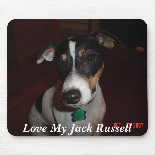 Liebe mein Jack Russell Mousepad (Vorne)
