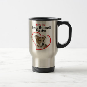 Liebe Mein Jack Russell Terrier Travel Mug Reisebecher