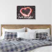 Liebe mein Kaffee Leinwanddruck (Insitu (Schlafzimmer))
