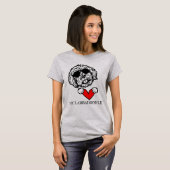 Liebe Mein Labradoodle Hund Herz T - Shirt (Vorne ganz)