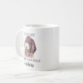Liebe Mein Labradoodle Hund Kaffeetasse (Vorderseite Links)