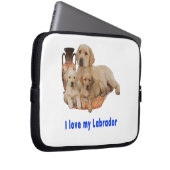 Liebe mein Labrador Laptopschutzhülle (Vorne Rechts)