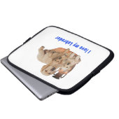 Liebe mein Labrador Laptopschutzhülle (Vorne Knopf)