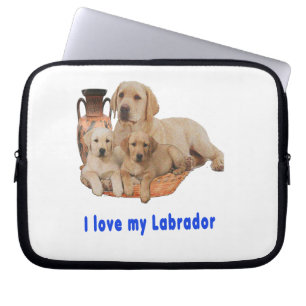 Liebe mein Labrador Laptopschutzhülle