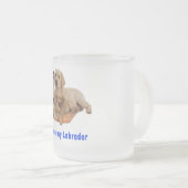 Liebe mein Labrador Mattglastasse (VorderseiteRechts)