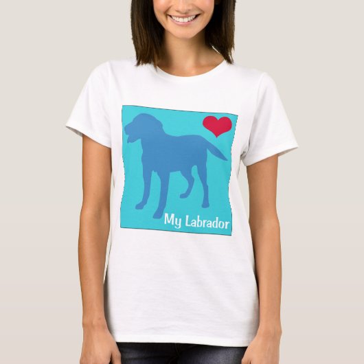 Liebe mein Labrador T-Shirt (Vorderseite)