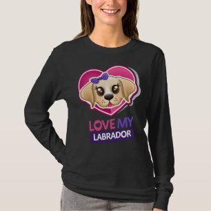 Liebe Mein Labrador Weibliche Gelbe Labrador T-Shirt
