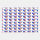 Liebe Mein Land hasst meinen Präsidenten Geschenkpapier Set (Vorderseite)