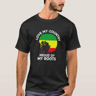 Liebe mein Land stolz auf meine Wurzeln afrikanisc T-Shirt