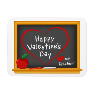 Liebe mein Lehrer! Happy Valentine's Day Magnet