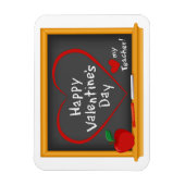 Liebe mein Lehrer! Happy Valentine's Day Magnet (Vertikal)