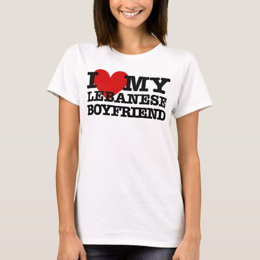 Liebe mein libanesischer Freund T-Shirt (Vorderseite)