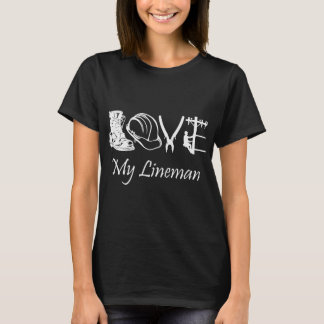 Liebe Mein Lineman Electric Cable Funny T-Shirt