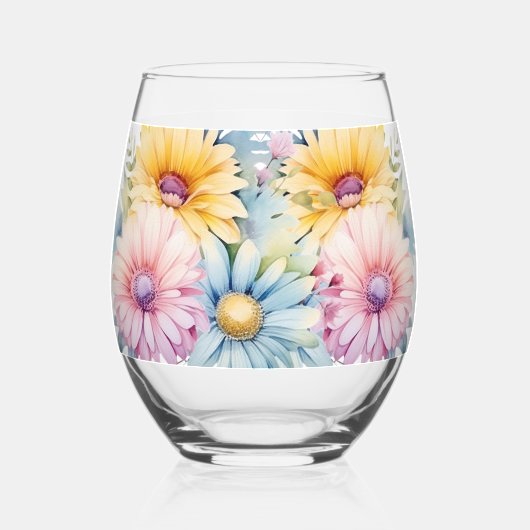 Liebe mein Mann 25-jähriges Jubiläum Blume lila Weinglas Ohne Stiel (Rückseite)