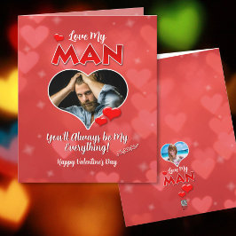 Liebe Mein Mann faltete Valentinenkarte Karte