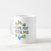Liebe mein Meerschweinchen Kaffeetasse (Vorderseite Links)