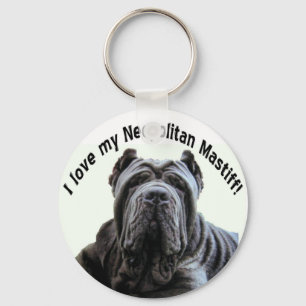 Liebe mein Neopolitan Mastiff-Schlüsselanhänger Schlüsselanhänger
