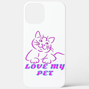LIEBE MEIN NIEDLICHER PINK PET CAT Case-Mate iPhone HÜLLE
