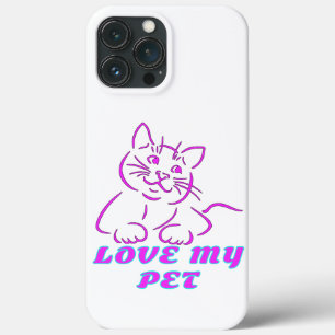 LIEBE MEIN NIEDLICHER PINK PET CAT Case-Mate iPhone HÜLLE