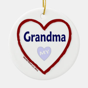 Liebe Mein Oma Keramik Ornament