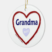 Liebe Mein Oma Keramik Ornament (Links)