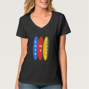 Liebe Mein Oma über Kreisdesign T-Shirt