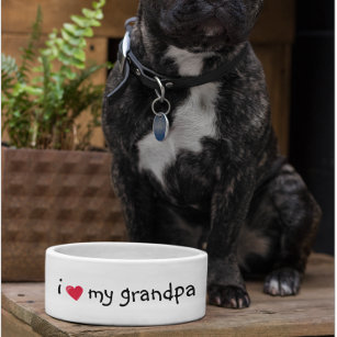 Liebe mein Opa Food Funny Spaß Hund Haustier Napf