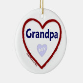 Liebe Mein Opa Keramikornament (Rechts)
