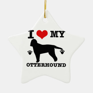 Liebe mein Otterhound Keramik Ornament
