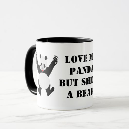 Liebe Mein Panda, aber sie ist ein Bär Tasse (Vorderseite Links)