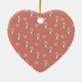 Liebe mein Pinguin Keramikornament (Hinten)