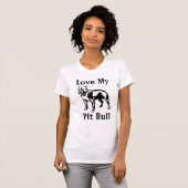 Liebe Mein Pit Bull Ladys Tank Top Tee Shirt (Vorne ganz)