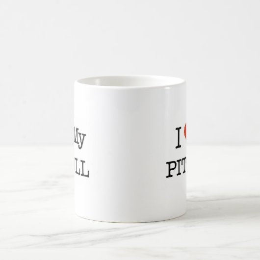 Liebe mein Pitbull Kaffeetasse (Mittel)