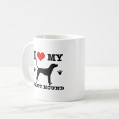 Liebe mein plott Jagdhund Kaffeetasse (Vorderseite Links)